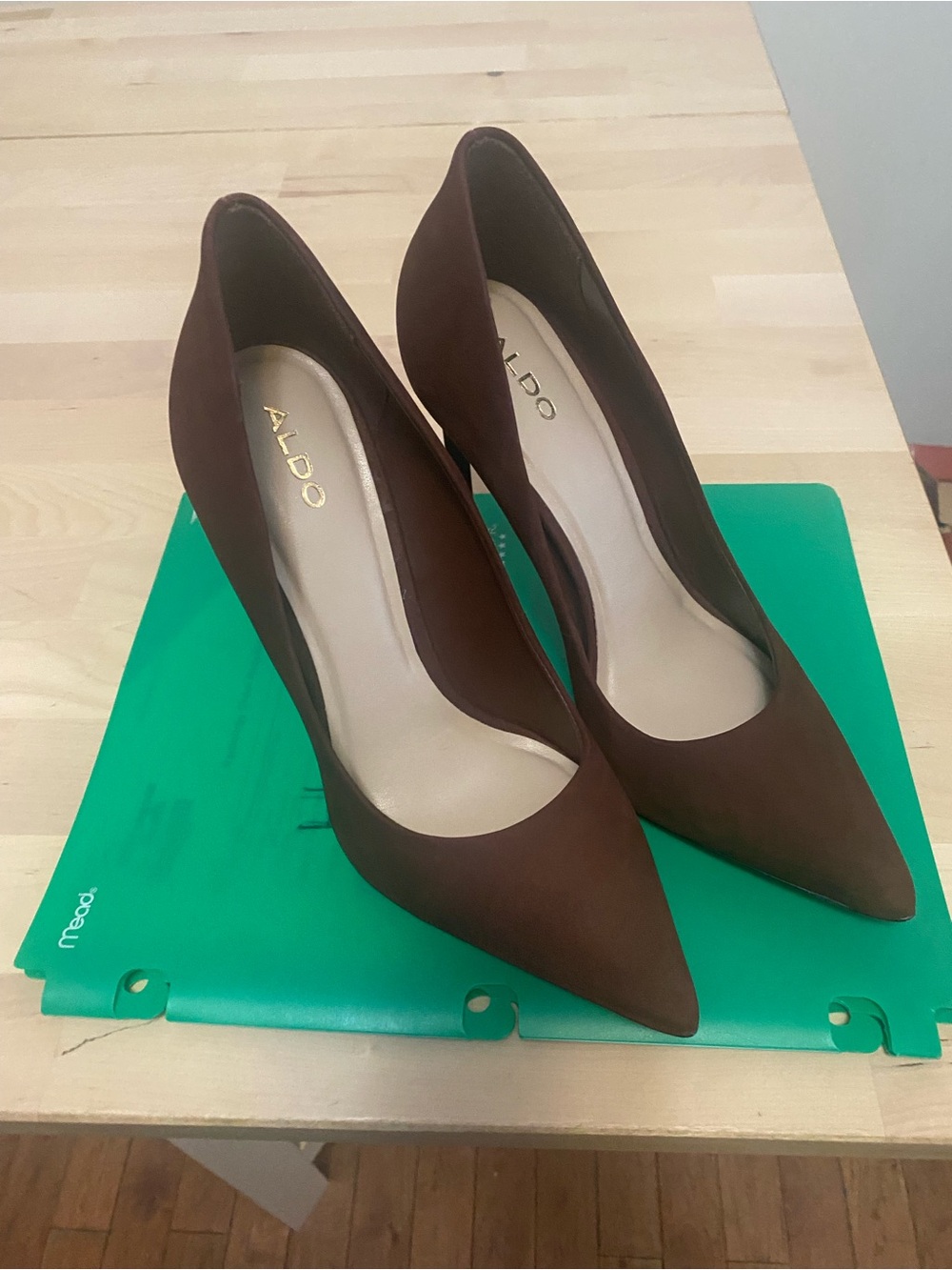 ALDO Women's Brown Pointed-Toe Pumps - Picture 2 of 11
